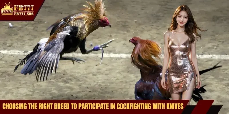 Choosing the right breed to participate in cockfighting with knives