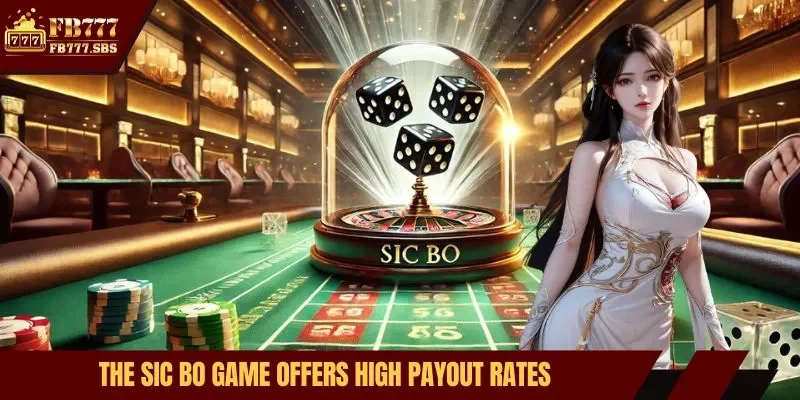 The Sic Bo game offers high payout rates