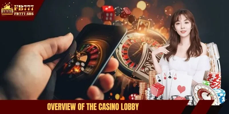 Overview of the casino lobby