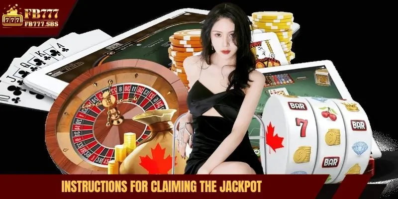 Instructions for claiming the jackpot