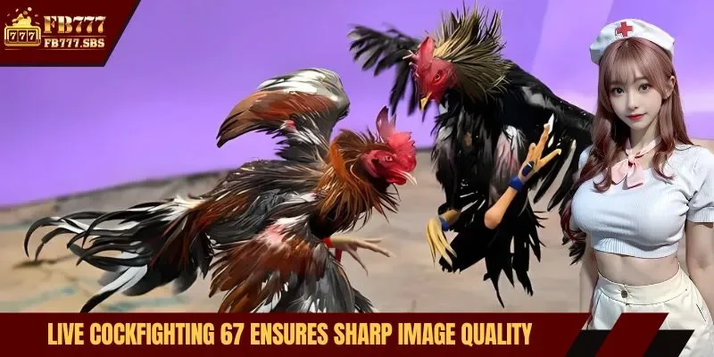 Live cockfighting 67 ensures sharp image quality