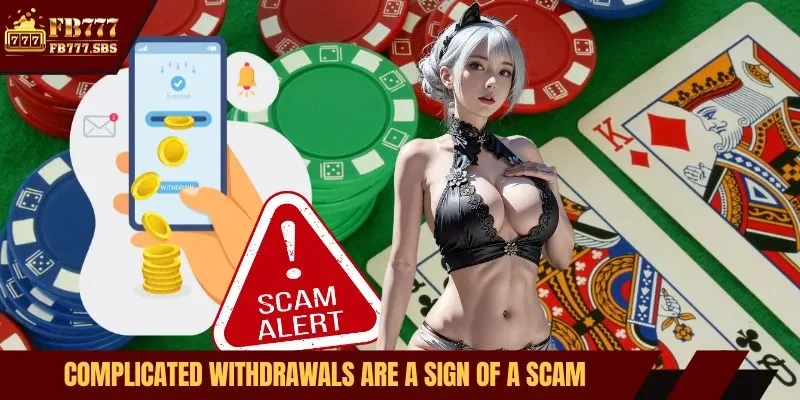 Complicated withdrawals are a sign of a scam